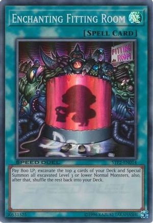 Enchanting Fitting Room (STP2-EN014) - Speed Duel: Tournament Pack 2 Unlimited Speed Duel: Tournament Pack 2 Yugioh Single  Squirtle Squad Card Shop.