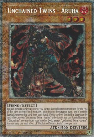 Unchained Twins - Aruha (Starlight Rare) (CHIM-EN008) - Chaos Impact 1st Edition Chaos Impact Yugioh Single  Squirtle Squad Card Shop.
