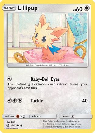 Lillipup 174  SM  Cosmic Eclipse - Common SM - Cosmic Eclipse Pokemon Single  Squirtle Squad Card Shop.