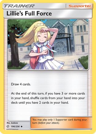 Lillie's Full Force 196  SM  Cosmic Eclipse - Uncommon SM - Cosmic Eclipse Pokemon Single  Squirtle Squad Card Shop.