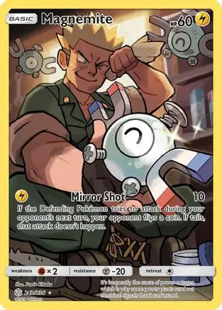 Magnemite (Secret) 242  - Holofoil SM  Cosmic Eclipse - Secret Rare SM - Cosmic Eclipse Pokemon Single  Squirtle Squad Card Shop.