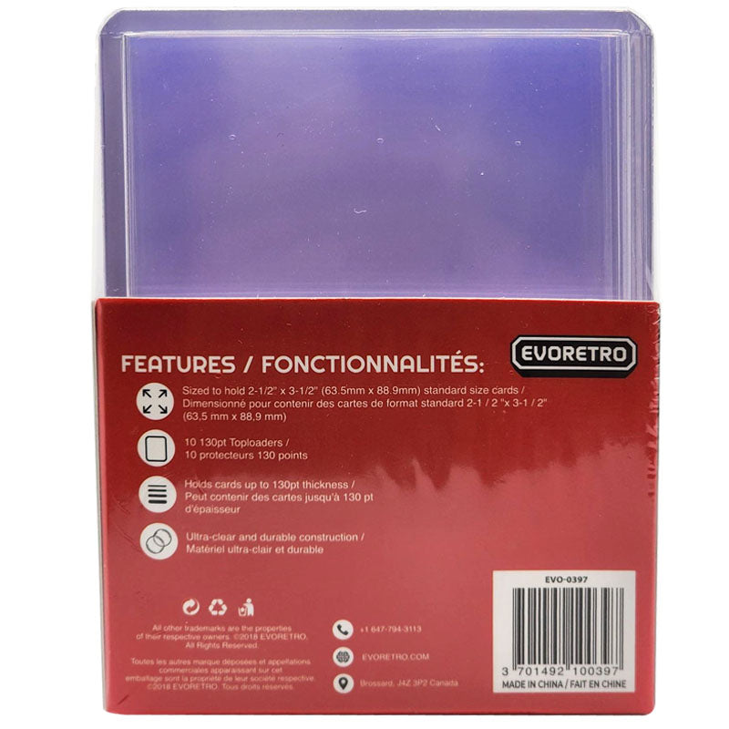 EVORETRO Topload Card Holder 3x4 130pt Pack of 10 EVORETRO Canada Card Protectors  Squirtle Squad Card Shop.