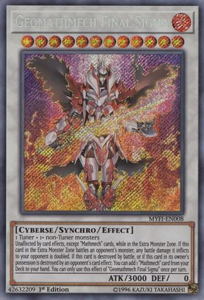 Geomathmech Final Sigma (MYFI-EN008) - Mystic Fighters 1st Edition Mystic Fighters Yugioh Single  Squirtle Squad Card Shop.