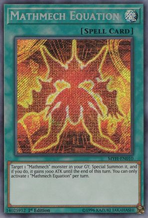 Mathmech Equation (MYFI-EN010) - Mystic Fighters 1st Edition Mystic Fighters Yugioh Single  Squirtle Squad Card Shop.