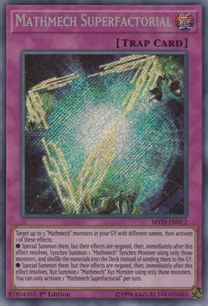 Mathmech Superfactorial (MYFI-EN012) - Mystic Fighters 1st Edition Mystic Fighters Yugioh Single  Squirtle Squad Card Shop.