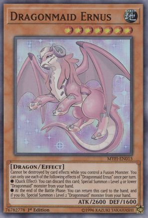 Dragonmaid Ernus (MYFI-EN015) - Mystic Fighters 1st Edition Mystic Fighters Yugioh Single  Squirtle Squad Card Shop.