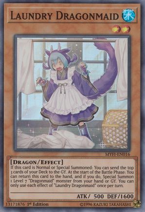 Laundry Dragonmaid (MYFI-EN016) - Mystic Fighters 1st Edition Mystic Fighters Yugioh Single  Squirtle Squad Card Shop.
