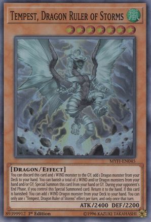 Tempest, Dragon Ruler of Storms (MYFI-EN045) - Mystic Fighters 1st Edition Mystic Fighters Yugioh Single  Squirtle Squad Card Shop.