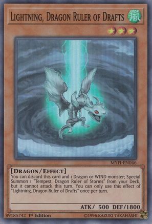 Lightning, Dragon Ruler of Drafts (MYFI-EN046) - Mystic Fighters 1st Edition Mystic Fighters Yugioh Single  Squirtle Squad Card Shop.