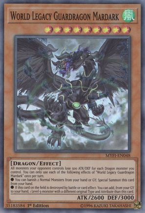 World Legacy Guardragon Mardark (MYFI-EN048) - Mystic Fighters 1st Edition Mystic Fighters Yugioh Single  Squirtle Squad Card Shop.