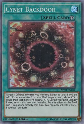 Cynet Backdoor (MYFI-EN057) - Mystic Fighters 1st Edition Mystic Fighters Yugioh Single  Squirtle Squad Card Shop.