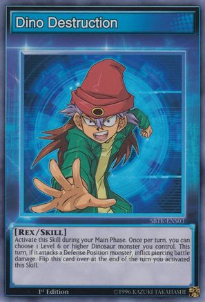 Dino Destruction (SBTK-ENS03) - Speed Duel: Trials of the Kingdom 1st Edition Speed Duel: Trials of the Kingdom Yugioh Single  Squirtle Squad Card Shop.