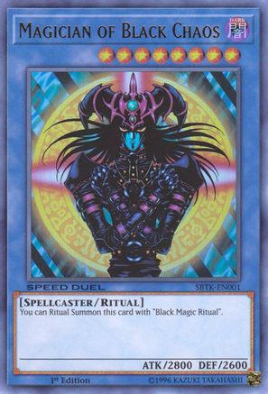 Magician of Black Chaos (SBTK-EN001) - Speed Duel: Trials of the Kingdom 1st Edition Speed Duel: Trials of the Kingdom Yugioh Single  Squirtle Squad Card Shop.