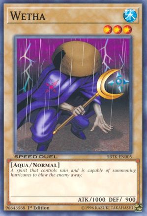 Wetha (SBTK-EN005) - Speed Duel: Trials of the Kingdom 1st Edition Speed Duel: Trials of the Kingdom Yugioh Single  Squirtle Squad Card Shop.