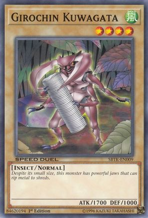 Girochin Kuwagata (SBTK-EN009) - Speed Duel: Trials of the Kingdom 1st Edition Speed Duel: Trials of the Kingdom Yugioh Single  Squirtle Squad Card Shop.