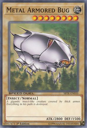 Metal Armored Bug (SBTK-EN010) - Speed Duel: Trials of the Kingdom 1st Edition Speed Duel: Trials of the Kingdom Yugioh Single  Squirtle Squad Card Shop.