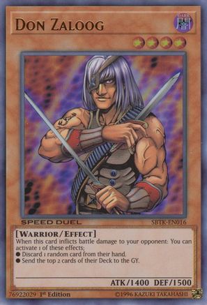 Don Zaloog (SBTK-EN016) - Speed Duel: Trials of the Kingdom 1st Edition Speed Duel: Trials of the Kingdom Yugioh Single  Squirtle Squad Card Shop.