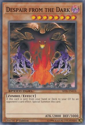 Despair from the Dark (SBTK-EN018) - Speed Duel: Trials of the Kingdom 1st Edition Speed Duel: Trials of the Kingdom Yugioh Single  Squirtle Squad Card Shop.