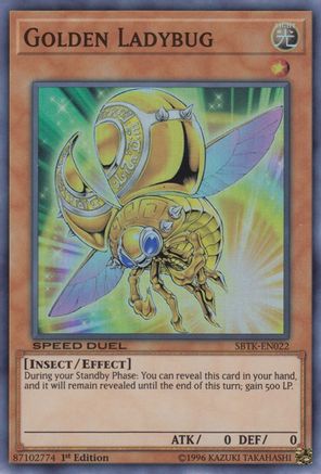 Golden Ladybug (SBTK-EN022) - Speed Duel: Trials of the Kingdom 1st Edition Speed Duel: Trials of the Kingdom Yugioh Single  Squirtle Squad Card Shop.
