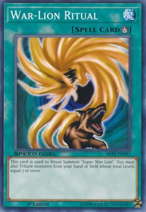 War-Lion Ritual (SBTK-EN031) - Speed Duel: Trials of the Kingdom 1st Edition Speed Duel: Trials of the Kingdom Yugioh Single  Squirtle Squad Card Shop.