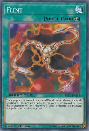 Flint (SBTK-EN033) - Speed Duel: Trials of the Kingdom 1st Edition Speed Duel: Trials of the Kingdom Yugioh Single  Squirtle Squad Card Shop.