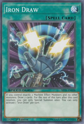 Iron Draw (SBTK-EN038) - Speed Duel: Trials of the Kingdom 1st Edition Speed Duel: Trials of the Kingdom Yugioh Single  Squirtle Squad Card Shop.