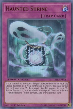Haunted Shrine (SBTK-EN043) - Speed Duel: Trials of the Kingdom 1st Edition Speed Duel: Trials of the Kingdom Yugioh Single  Squirtle Squad Card Shop.
