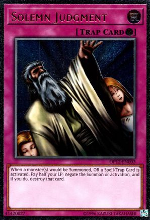 Solemn Judgment (UTR) (OP12-EN003) - OTS Tournament Pack 12 Unlimited OTS Tournament Pack 12 Yugioh Single  Squirtle Squad Card Shop.