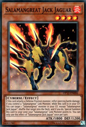 Salamangreat Jack Jaguar (OP12-EN006) - OTS Tournament Pack 12 Unlimited OTS Tournament Pack 12 Yugioh Single  Squirtle Squad Card Shop.