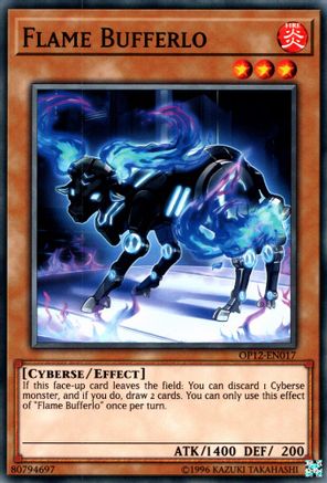 Flame Bufferlo (OP12-EN017) - OTS Tournament Pack 12 Unlimited OTS Tournament Pack 12 Yugioh Single  Squirtle Squad Card Shop.