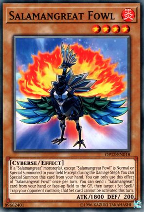 Salamangreat Fowl (OP12-EN018) - OTS Tournament Pack 12 Unlimited OTS Tournament Pack 12 Yugioh Single  Squirtle Squad Card Shop.
