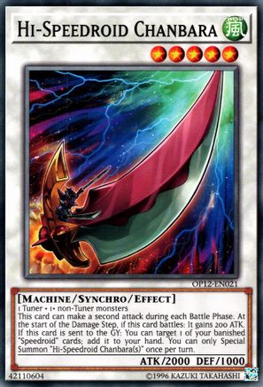 Hi-Speedroid Chanbara (OP12-EN021) - OTS Tournament Pack 12 Unlimited OTS Tournament Pack 12 Yugioh Single  Squirtle Squad Card Shop.