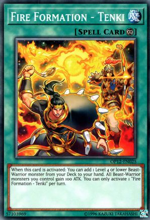 Fire Formation - Tenki (OP12-EN025) - OTS Tournament Pack 12 Unlimited OTS Tournament Pack 12 Yugioh Single  Squirtle Squad Card Shop.