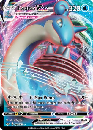 Lapras VMAX 050  - Holofoil SWSH01 Sword & Shield Base Set - Ultra Rare SWSH01: Sword & Shield Base Set Pokemon Single  Squirtle Squad Card Shop.