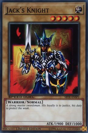 Jack's Knight (SBTK-ENSP2) - Speed Duel: Trials of the Kingdom Limited Speed Duel: Trials of the Kingdom Yugioh Single  Squirtle Squad Card Shop.