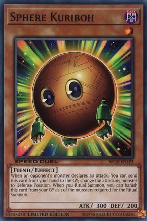 Sphere Kuriboh (SBTK-ENSP3) - Speed Duel: Trials of the Kingdom Limited Speed Duel: Trials of the Kingdom Yugioh Single  Squirtle Squad Card Shop.