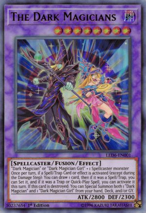 The Dark Magicians (LED6-EN001) - Legendary Duelists: Magical Hero 1st Edition Legendary Duelists: Magical Hero Yugioh Single  Squirtle Squad Card Shop.
