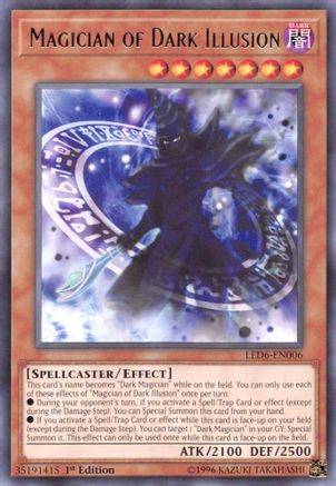 Magician of Dark Illusion (LED6-EN006) - Legendary Duelists: Magical Hero Unlimited Legendary Duelists: Magical Hero Yugioh Single  Squirtle Squad Card Shop.
