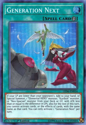 Generation Next (LED6-EN014) - Legendary Duelists: Magical Hero Unlimited Legendary Duelists: Magical Hero Yugioh Single  Squirtle Squad Card Shop.