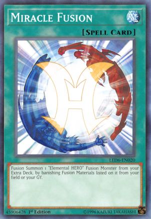 Miracle Fusion (LED6-EN020) - Legendary Duelists: Magical Hero 1st Edition Legendary Duelists: Magical Hero Yugioh Single  Squirtle Squad Card Shop.