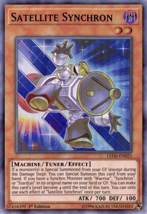 Satellite Synchron (LED6-EN025) - Legendary Duelists: Magical Hero 1st Edition Legendary Duelists: Magical Hero Yugioh Single  Squirtle Squad Card Shop.