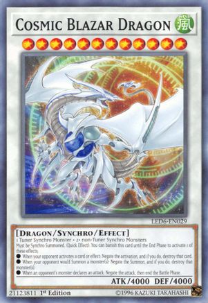 Cosmic Blazar Dragon (LED6-EN029) - Legendary Duelists: Magical Hero 1st Edition Legendary Duelists: Magical Hero Yugioh Single  Squirtle Squad Card Shop.