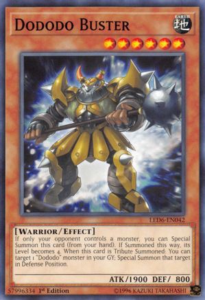 Dododo Buster (LED6-EN042) - Legendary Duelists: Magical Hero 1st Edition Legendary Duelists: Magical Hero Yugioh Single  Squirtle Squad Card Shop.