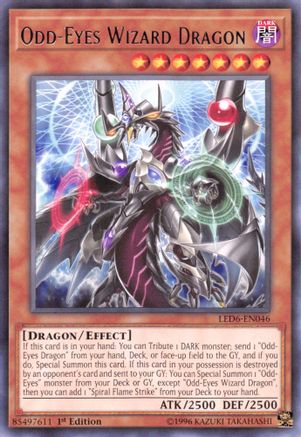 Odd-Eyes Wizard Dragon (LED6-EN046) - Legendary Duelists: Magical Hero 1st Edition Legendary Duelists: Magical Hero Yugioh Single  Squirtle Squad Card Shop.