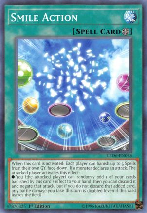 Smile Action (LED6-EN048) - Legendary Duelists: Magical Hero Unlimited Legendary Duelists: Magical Hero Yugioh Single  Squirtle Squad Card Shop.