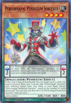 Performapal Pendulum Sorcerer (LED6-EN051) - Legendary Duelists: Magical Hero 1st Edition Legendary Duelists: Magical Hero Yugioh Single  Squirtle Squad Card Shop.