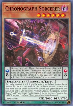 Chronograph Sorcerer (LED6-EN052) - Legendary Duelists: Magical Hero Unlimited Legendary Duelists: Magical Hero Yugioh Single  Squirtle Squad Card Shop.