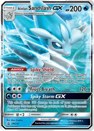 Alolan Sandslash GX - SM236  - Holofoil SM Promos - Promo SM Promos Pokemon Single  Squirtle Squad Card Shop.