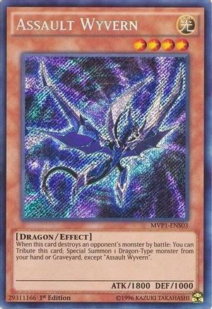 Assault Wyvern (MVP1-ENS03) - The Dark Side of Dimensions Movie Pack: Secret Edition 1st Edition The Dark Side of Dimensions Movie Pack: Secret Edition Yugioh Single  Squirtle Squad Card Shop.