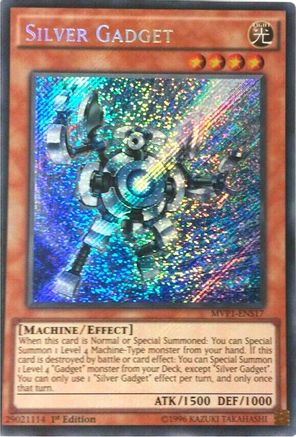 Silver Gadget (MVP1-ENS17) - The Dark Side of Dimensions Movie Pack: Secret Edition 1st Edition The Dark Side of Dimensions Movie Pack: Secret Edition Yugioh Single  Squirtle Squad Card Shop.